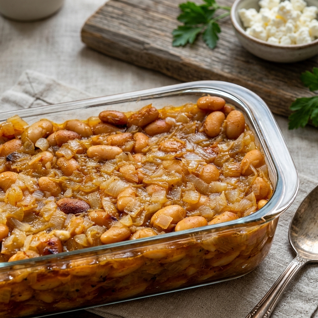 Macedonian style baked beans