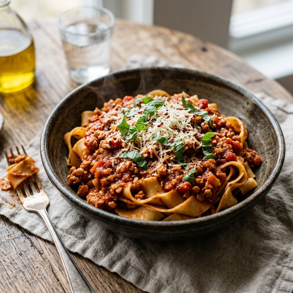 Stovetop Tempeh Bolognaise
