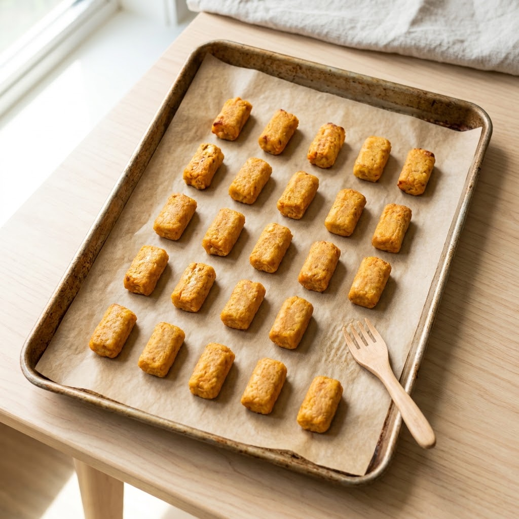 Baked Sweet Potato & Tofu Tots