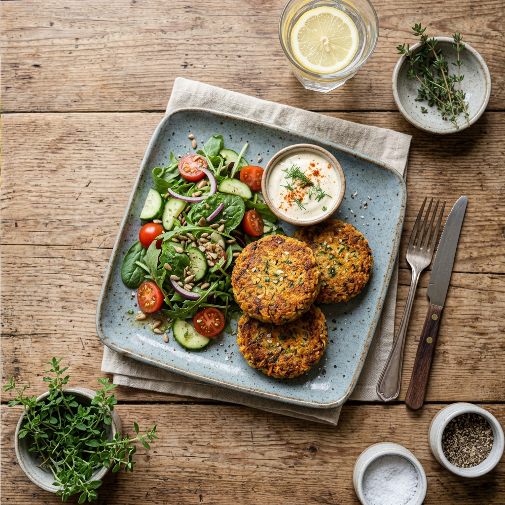 Lentil and Brown Rice Patties