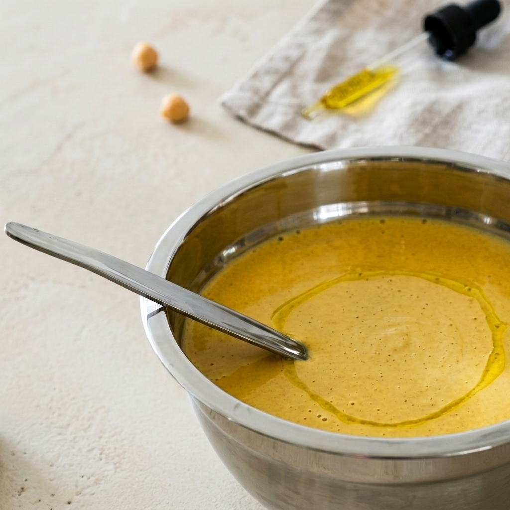 Chickpea flour egg