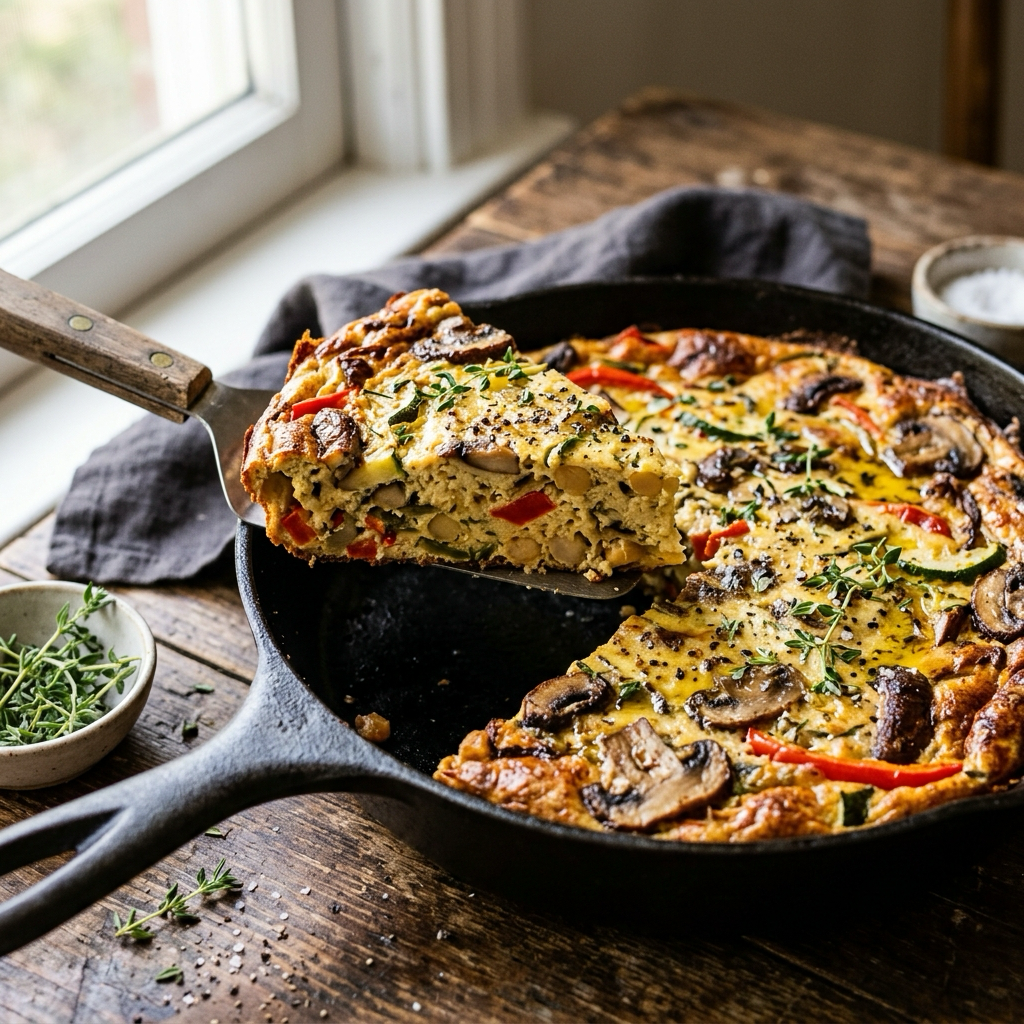 Oven-Baked Mushroom & Vegetable Frittata