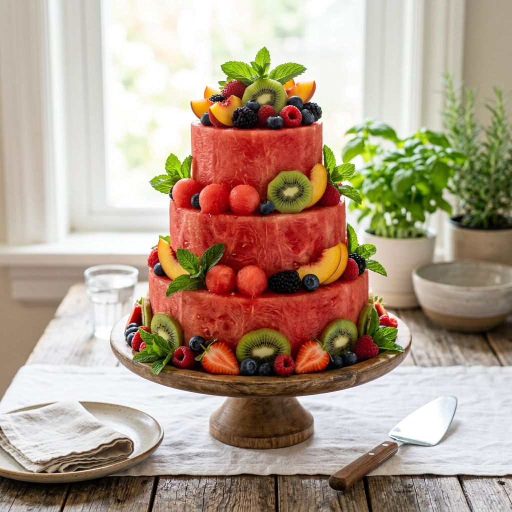 Watermelon Fruit Cake